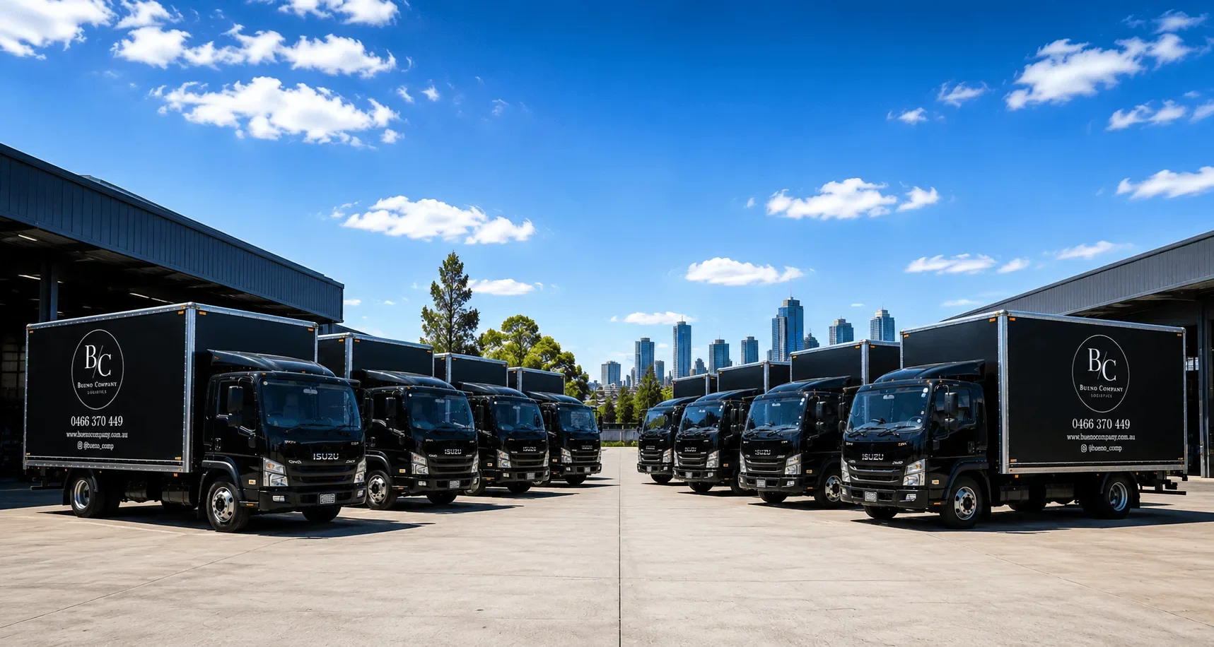 Bueno Company removals truck and team ready for local and interstate moves